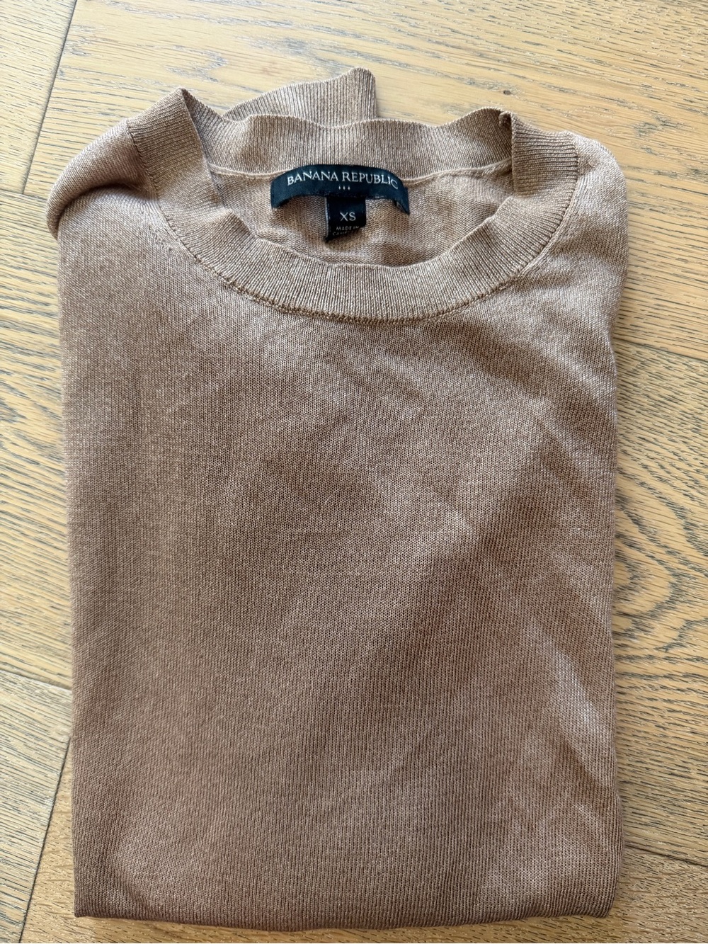 Banana Republic Women’s sheer bronze sweater